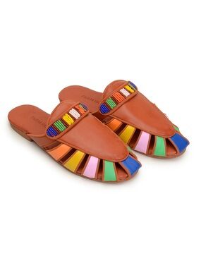 FARM Rio Rainbow Beaded Mules